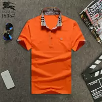 hommes t-shirt burberry beau sport cotton pas cher single orange